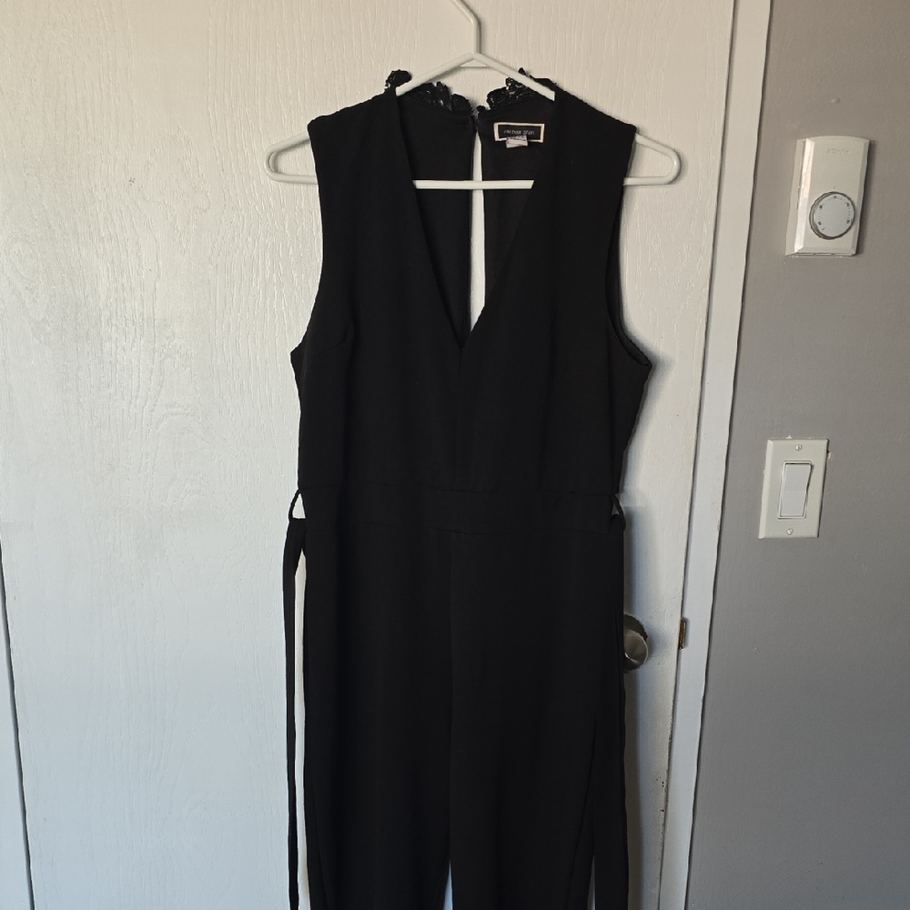 Elegant Black Jumpsuit Side Tie Size M